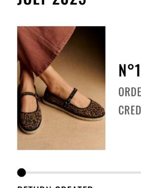 Sezane Leopard Print Espadrille Mary Jane Flats Mariana